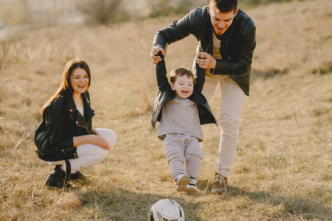 Child with parents